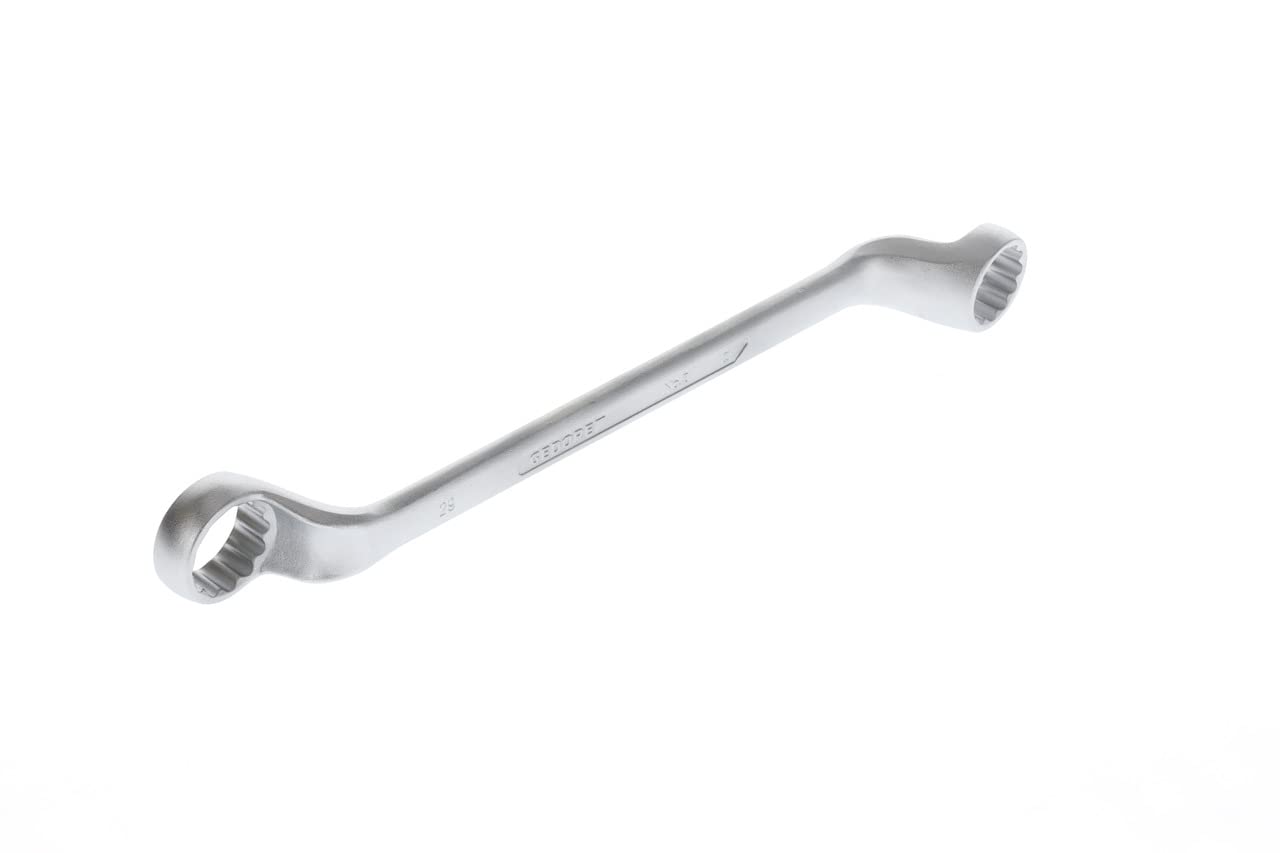 GEDORE Double-ended ring spanner, AF 27+29 mm, Offset, 5° angled, Slender, Bi-hex, UD profile, Spanner, 2 27X29