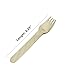 HUJI Eco-Friendly Disposable Wooden Forks Set Silverware for Birthday Party Events Holiday Family Gathering Camping BBQ Cutlery (50 ct., Forks)