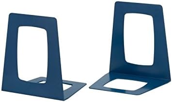 Re-Solution Blue Book Ends, 100% Recycled Plastic, Set Of 2 Pieces (Box of 1 Set)