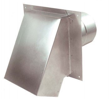 Z-Flex Z-Vent 4" Termination Hood with Damper Stainless Steel Venting (2SVSHTD04)