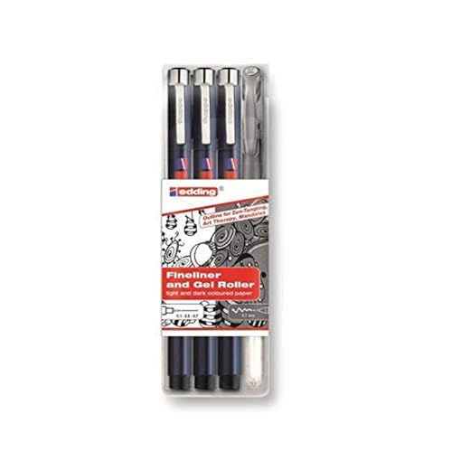 Edding 4-1800-2185-4 Zendoodle Outline Fineliner-Set (Pack of 4)