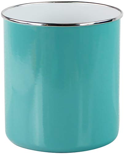 Reston Lloyd Model 82672 Large Enamel-on-Steel Utensil Jar/Holder, Turquoise