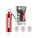 EarPeace Concert Ear Plugs - Reusable High Fidelity Earplugs - Hearing Protection for Music Festivals, DJs, Musicians, Motorcycles, Raves, Work & Airplane Noise Reduction (Red Case - Standard Plugs)