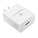 Quick Charge 3.0 USB Charger by Wasserstein for Arlo Pro, Arlo Pro 2, Arlo Pro 3, Arlo Ultra, Galaxy S8, S8 Plus, LG G6, LG G5, iPhone, iPad & More I (White)