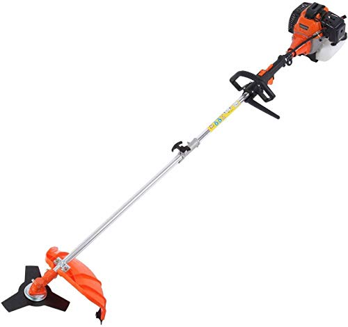 EASYG 5 in 1 52cc Multifunctional Lawn Mower Gasoline Fence Trim Electromechanical Saw Brush Cutter Rod Saw with Earmuffs and Safety Gloves - Thumbnail 4