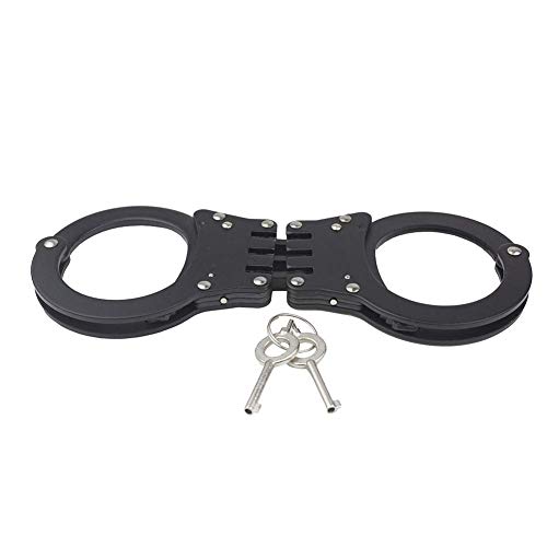 Yoghourds Handcuffs, Adjustable Double Lock Police Edition Cuffs for Security Guards, Law Enforcement