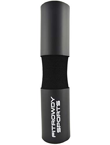 Barbell Pad for Squat Lunges and Hip Thrust by Fitrowdy Sports - Thick Foam and Perfectly fits Olympic Gym Bars - Protective Pad for Neck and Shoulder and Prevents Injury - Including 2 Secure Straps