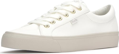 Keds Jump Kick Fashion Sneaker, Snow White, 9