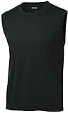 Dri-EQUIP(TM) Mens Sleeveless Moisture Wicking Muscle T-Shirt-Black-M