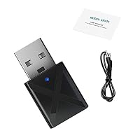 BTLIFE USB Bluetooth Transmitter and Receiver, Wireless Audio Adapter5.0 for Computers Laptops Home Stereo Systems Headsets Smartphones MP3 Players CD Players