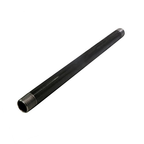 Everflow PCBL3418 Steel Pipe, Pre Cut Pipe 3/4 x 18 Inch Black