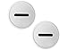 Mason Jar Money Bank Lid - (2 Pack) - Turn Your Mason Jar Into a Piggy Bank! (2 wide mouth bank lids)