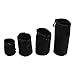 HDE 4 Pack DSLR Camera Interchangeable Lens Pouch Set Neoprene Bags for Canon Nikon Pentax Sony Olympus