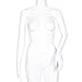 Giantex Female Mannequin Stand Dress Form Full Body Durable Plastic Display Head Turns Dress (White, Style 4)