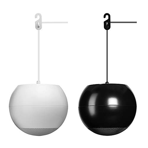 OSD Audio 70V Hanging Pendant Speaker – Reinforced Cable Suspension, Black – PC640