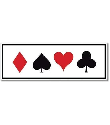 値下げ❗ LD チェッカーズ SPADE CLUB&DIAMOND HEARTS Amazon.com: Card Suits Heart Spade Diamond Club Sticker, 6 in