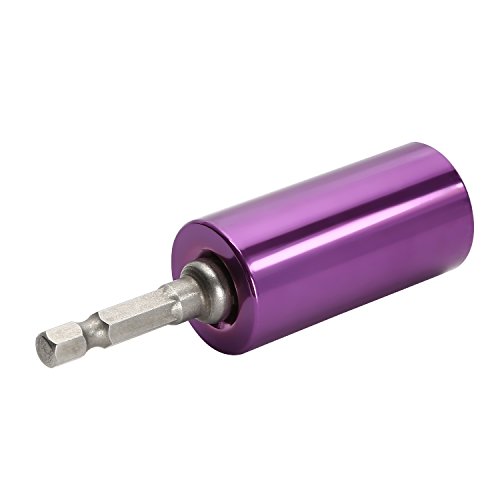 OCGIG 7-19mm(1/4"-3/4") Universal Socket with Metric Wrench Power Drill Adapter Socket Professional Repair Tool,Multi-Function Gator Socket Adapter,Purple,Handyman's DIY Perfect Gift