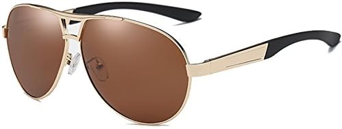LUDEM Oversized Mens Aviator Sunglasses Polarized Military Driving Wide Frame