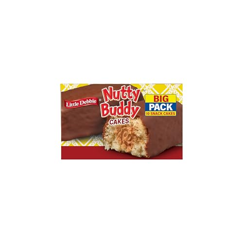 LITTLE DEBBIE NUTTY BUDDY CAKE BIG PACK, 12.68 OZ BOX