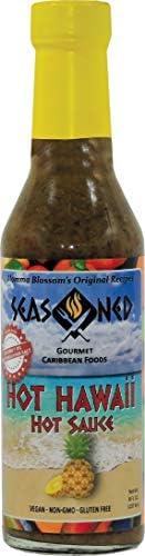 HOT HAWAII HOT SAUCE, PINEAPPLE &GINGER HOT SAUCE, BBQ SAUCE, MARINADE, SPICY & SWEET SAUCE, GOURMET FLAVOR, TRADITIONAL RECIPE, HAND CRAFTED