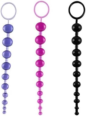1 pcs Toy Color Jelly Beads Plug Play Pull Ring Ball Stimulator Beads for Women,Ran