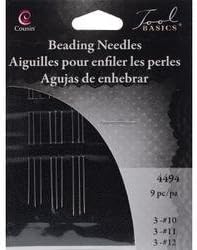 Bulk Buy: Cousin Craft &amp; Jewelry Beading Needles 9/Pkg 3 each of #10 #11 #12 4494 (12-Pack)