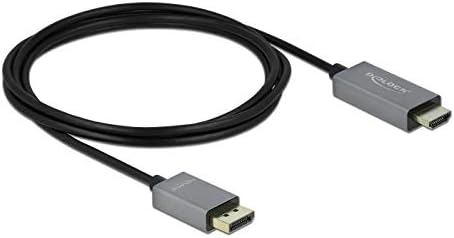 DeLOCK Active DisplayPort 1.4 to HDMI Cable 4K 60Hz (HDR) 2m, Black