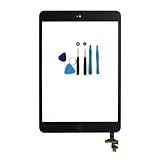 Teenitor for iPad Mini Touch Glass Digitizer Screen IC Home Button Flex Replacement Black