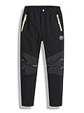 Hiheart Boys Girls Softshell Hiking Pants Waterproof Outdoor Trousers