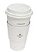 16 oz Hot Beverage Drinking Disposable White Paper Coffee Cup with White Dome Lid and Kraft Sleeve Combo 50 Pack
