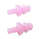 Natuworld Silicone Earplugs Swimmers - 5 PAIRS(10PCS) Soft and Flexible Ear Plugs for Swimming or Sleeping , Available in 6 Colors