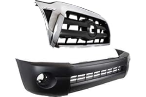 Garage-Pro Front Bumper Cover, 2-Piece Kit For Toyota Tacoma 2005-2008, Textured, Front Bumper Replacement, RWD