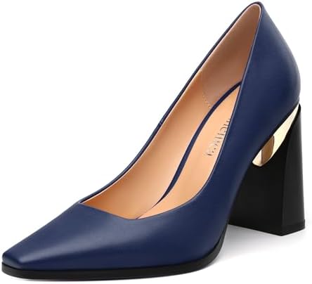 navy blue dress shoes heels square toe navy blue low heels sold on Temu United States