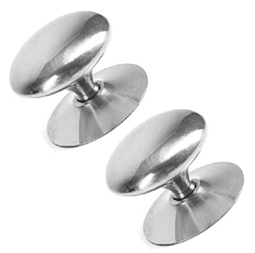TERF® 30mm Traditional Polished Chrome Cabinet Door Knobs 30mm Chest Drawer Cupboard Kitchen Wardrobe Door Pull Handle Knobs with Fixing Screw for Home Office and Multi Use - Pack of 2