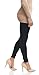 LMBLush Moda Seamless Full Length Leggings Footless Tights Underlayer in Many Colors, Black One Size (Fits XS - XL)