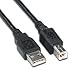 ReadyPlug USB Cable Compatible with HP Photosmart D110A Wireless Printer (10 Feet, Black)