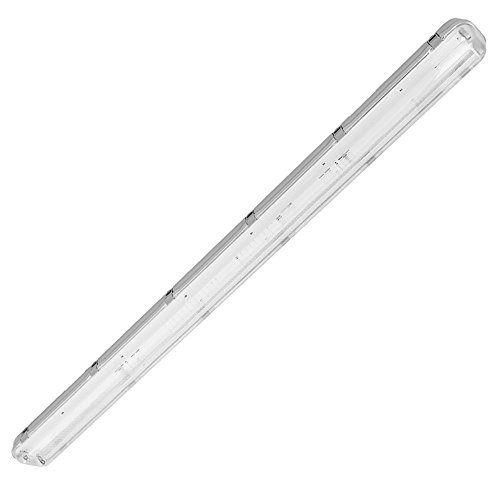 LED Feuchtraumleuchte Wannenleuchte IP65 geeignet für 2X T8 LED G13 150cm Bürolampe – Bild 3