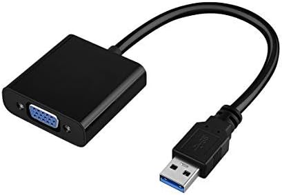 USB 3.0 to VGA Adapter Multi-display Video Converter- PC Laptop Windows 7/8/8.1/10,Desktop, Laptop, PC, Monitor, Projector, HDTV, Chromebook (Black)