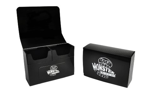 Monster Protectors Trading Card Double Deck Box with Self-locking Magnetic Closure, White