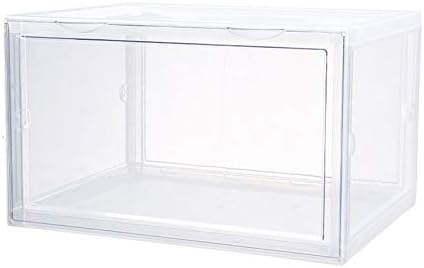 Amazon シューズボックス 収納ボックス シューズケース コレクションケース スニーカー ボックス スニーカー収納 アクリルボックス透明 収納チェスト 収納ケース 靴収納 靴棚 組み立て式 シューズコレクション 組立て式 磁石付き 蓋が磁石開閉式 積み重ね可能 多機能