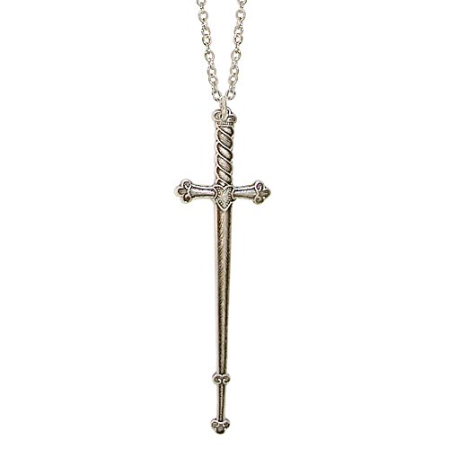 100% nickel free 2 3/4" medieval sword weapon necklace, made…