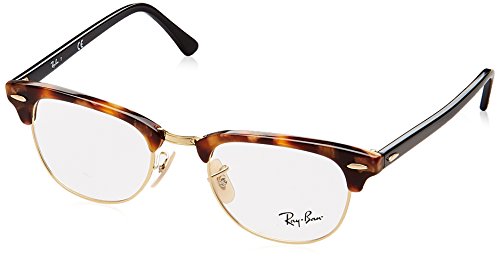 Ray-Ban RX5154 Clubmaster Eyeglasses Brown Havana 49mm
