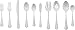AmazonBasics 45-Piece Stainless Steel Flatware Silverware Set with Scalloped Edge, Service for 8 primary