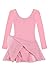 Arshiner Girls Basic Long Sleeve Ballet Skirted Leotard for Dance Ballet Pink Size 3-4 Toddler