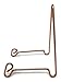 Holders, Stands, and More Bowl Stand Or Plate Stand for Display of Bowls, Plates, Platters, Artwork, Or Mineral Slabs, Medium, Copper-Colored Steel