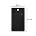 Coopay 200 Pieces Earring Display Card Earring Card Holder Blank Kraft Paper Tags for DIY Ear Studs and Earrings,3.5 x 2 Inches (Black)