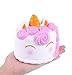 AOLIGE Jumbo Galaxy Squishy Torch Ice Cream Slowing Squishies Kawaii Fidget Toys Stress Relief Toy (Unicorn Cake)