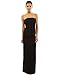 PattyBoutik Women's Strapless Pleated Blouson Maxi Dress