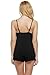 Ekouear Pajama Set Women's Summer Sleepwear Sexy Cami and Short Sets (Black, Small)