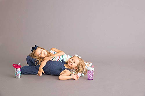 CamelBak Eddy+ Kids 14 Ounce BPA-Free Water Bottle with Straw, 2-Pack, True Blue/Palm (2286902040)